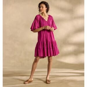 Sundance NWOT Women’s Aisha Cotton Ruffle Dress size Small